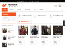 Tablet Screenshot of premiumjackets.com